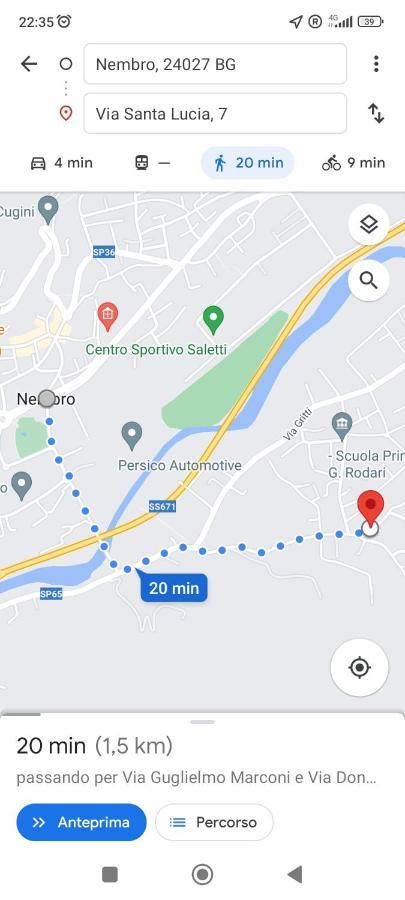 Entire Flat, Independent Entrance, 20 Mins To Bgy - Bergamo Milan Airport Leilighet Nembro Eksteriør bilde